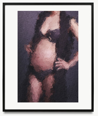 油畫孕婦相風格